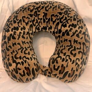 Cheetah Print Neck Pillow with clasp